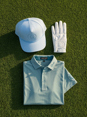 Deep Golf DRP001 — Ground Zero Cap, Mission Glove and Flight Deck Polo on the fairway