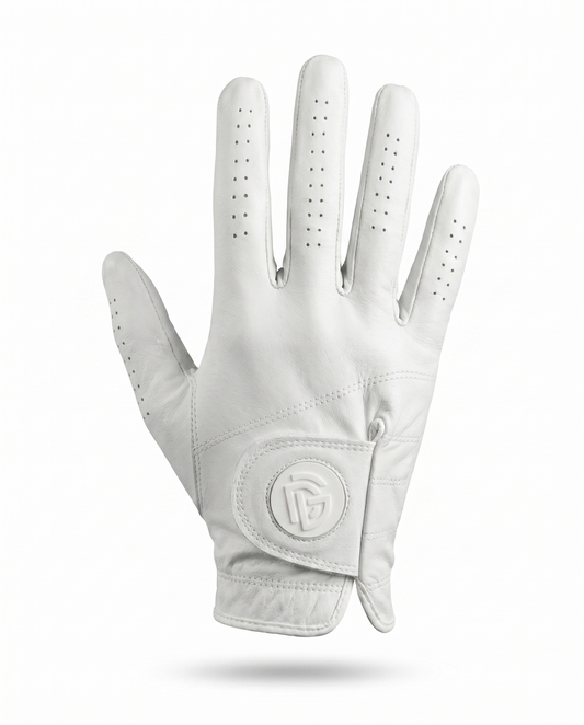 Pure White Mission Golf Glove — DRP001