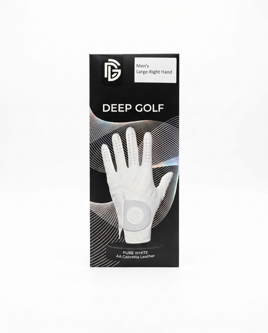 Pure White Mission Golf Glove — DRP001